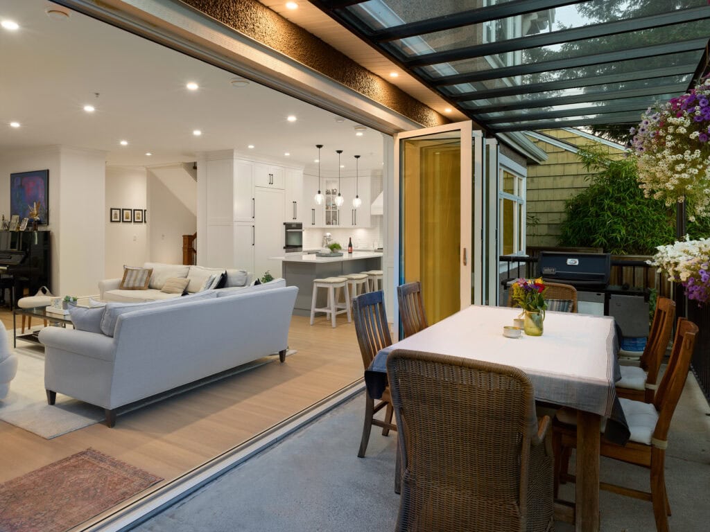 reVISION Dogwood Custom renovation exterior deck and sliding doors