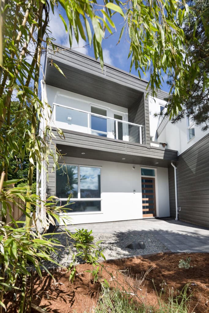 reVISION Modern Vancouver single family home design Ribbon House Richmond front