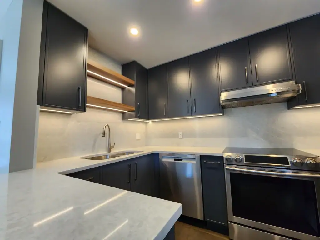 Condo kitchen renovation Vancouver before and after - complete transformation