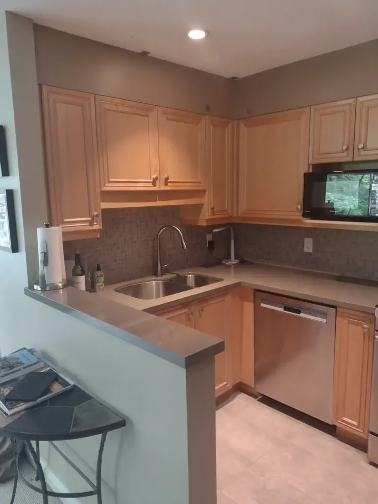 Condo kitchen renovation Vancouver before and after - complete transformation